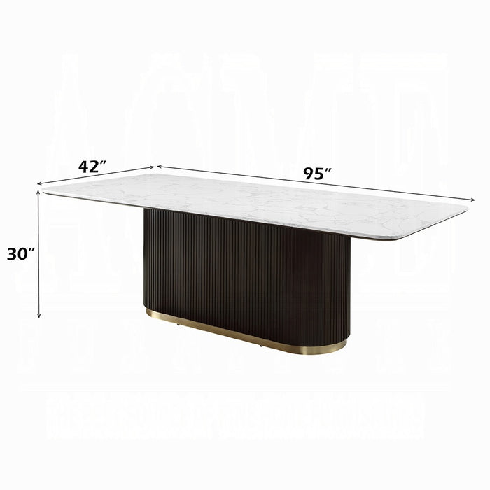 Clayten Dining Table w/Marble Top