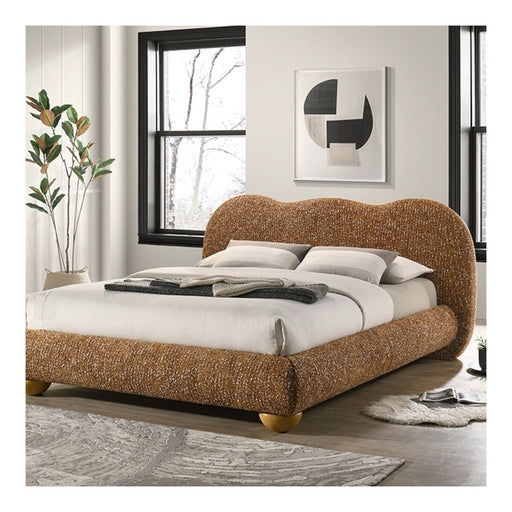 Finamore Terracotta Brown Bed