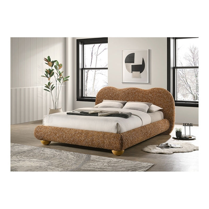 Finamore Terracotta Brown Bed