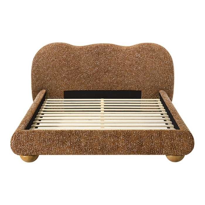 Finamore Terracotta Brown Bed