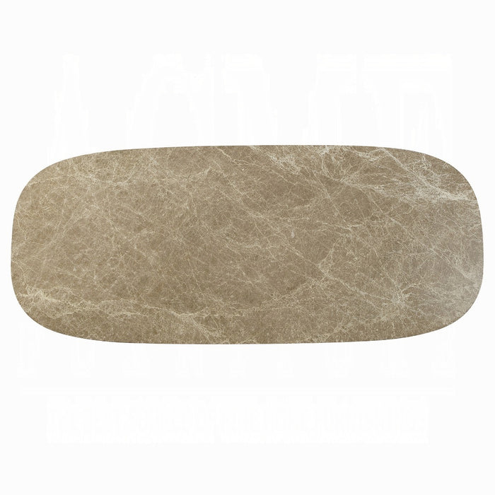 Clayten Dining Table w/Natural Marble Top