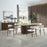 Clayten Dining Table w/Natural Marble Top