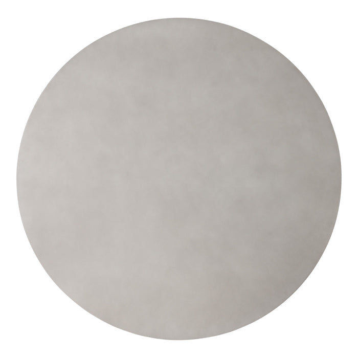 Duncan Modern Faux Concrete Walnut Round Dining Table