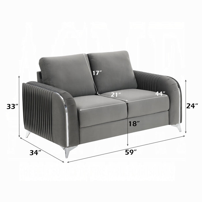 Wenona Gray Sofa and Loveseat Set