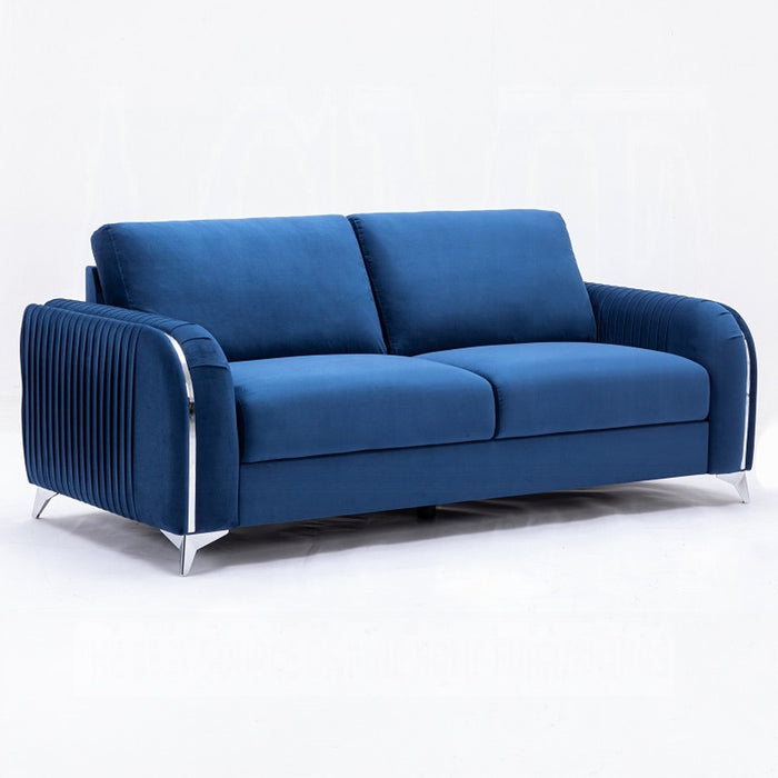 Wenona Blue Sofa and Loveseat Set