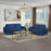 Wenona Blue Sofa and Loveseat Set