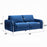 Wenona Blue Sofa and Loveseat Set