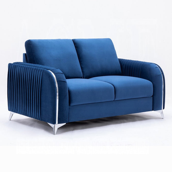 Wenona Blue Sofa and Loveseat Set