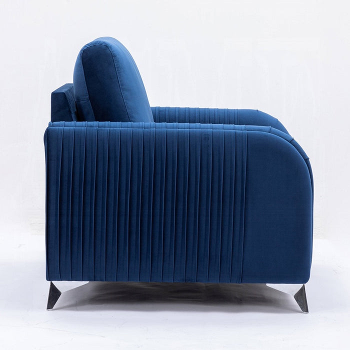 Wenona Blue Sofa and Loveseat Set