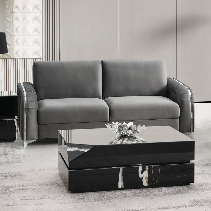 Wenona Gray Sofa and Loveseat Set