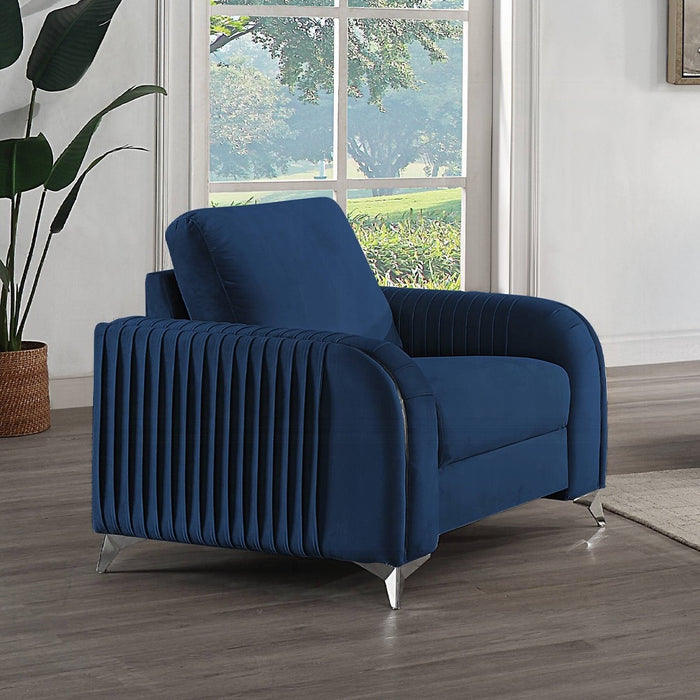 Wenona Blue Sofa and Loveseat Set