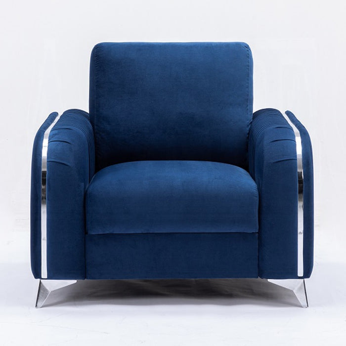 Wenona Blue Sofa and Loveseat Set