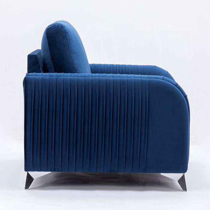 Wenona Blue Sofa and Loveseat Set