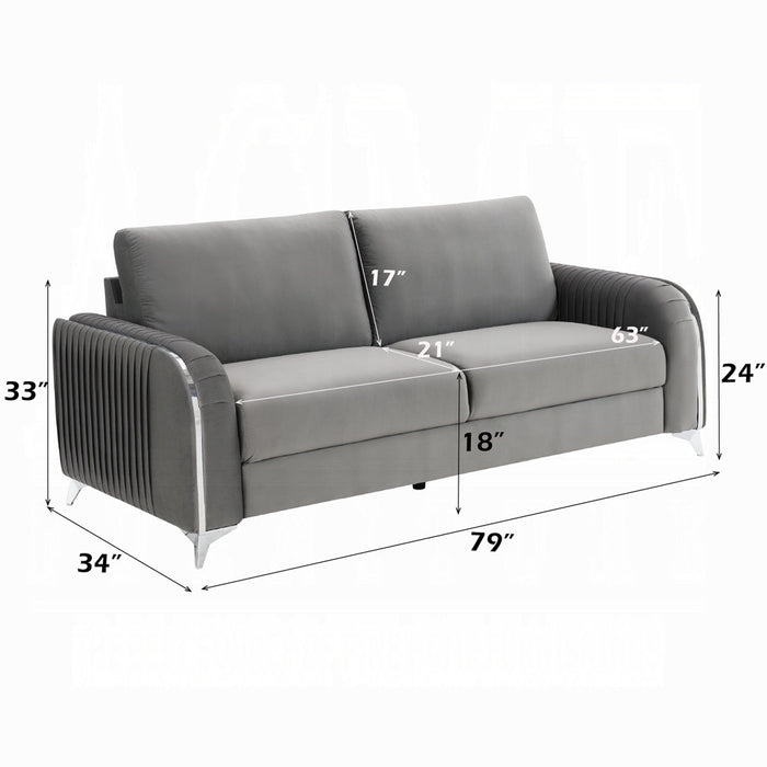 Wenona Gray Sofa and Loveseat Set