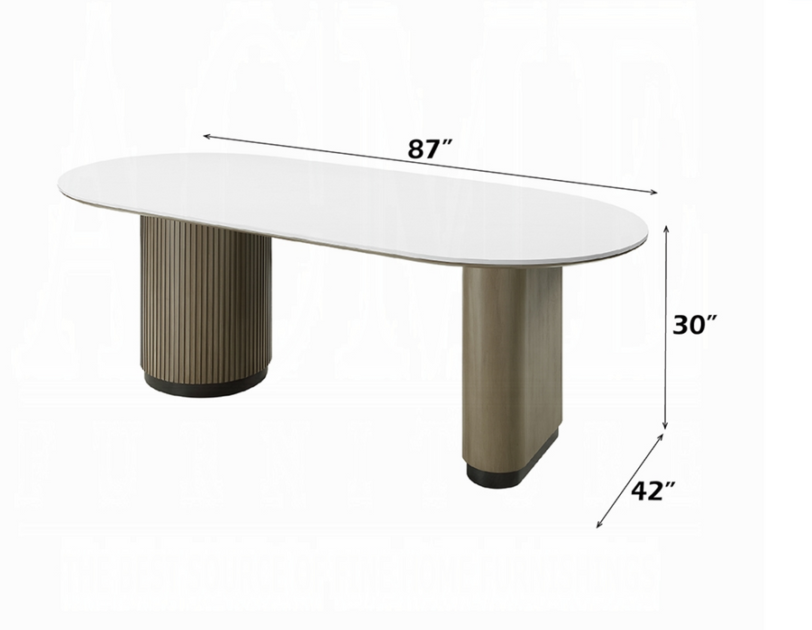 Clayten Dining Table w/Engineered Top