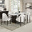 Clayten Dining Table with Marble Top