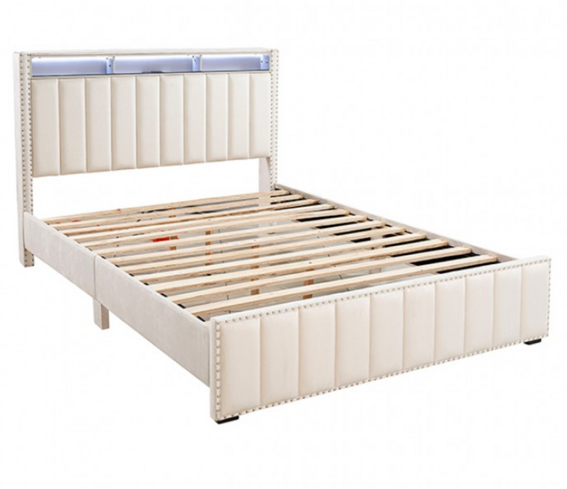 Farese Biege Bed