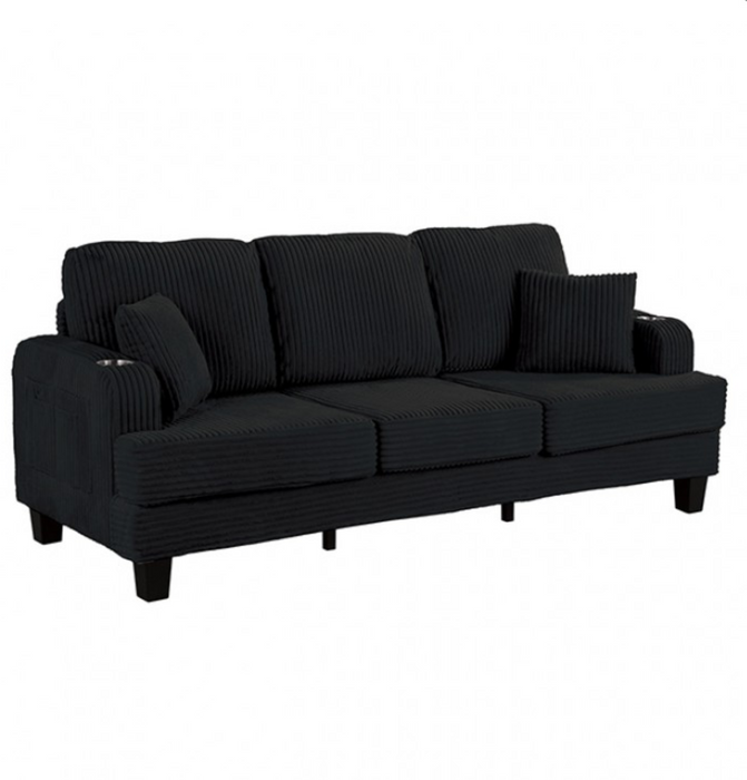 Moretaine Black Sofa and Loveseat Set