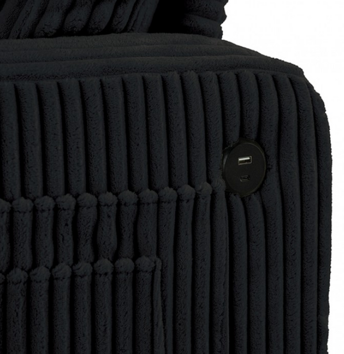 Moretaine Black Sofa and Loveseat Set