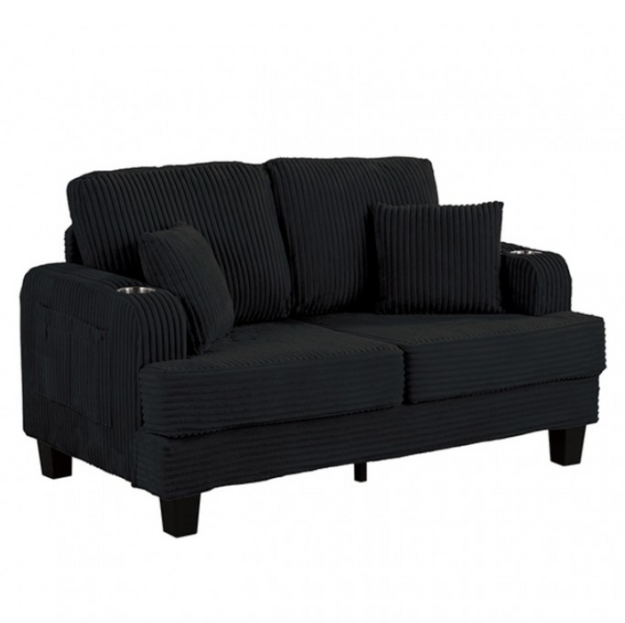 Moretaine Black Sofa and Loveseat Set