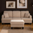 Moretaine Beige Sofa and Loveseat Set