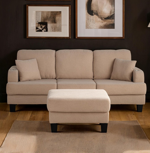 Moretaine Beige Sofa and Loveseat Set