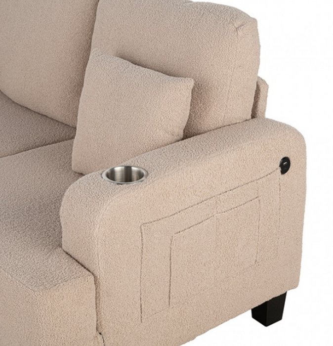 Moretaine Beige Sofa and Loveseat Set