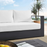 Tahoe Outdoor Patio Powder-Coated Aluminum Sofa in Gray White