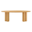 Renwick 79 Inch Oak Veneer Oval Pedestal Dining Table in Oak