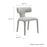 Stellan Curved Back Boucle Upholstered Dining Chair in Dove Gray Set of Two