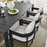 Tahoe 9-Piece Outdoor Patio Aluminum Dining Set in Gray White