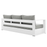 Tahoe Outdoor Patio Powder-Coated Aluminum Sofa in White Gray