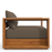 Tahoe Outdoor Patio Acacia Wood Chair in Natural Cocoa