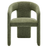 Oslo Barrel Fabric Upholstered Dining Accent Chair in Leaf