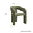 Oslo Barrel Fabric Upholstered Dining Accent Chair in Leaf