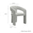 Oslo Barrel Fabric Upholstered Dining Accent Chair in Dove Gray