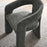 Oslo Barrel Fabric Upholstered Dining Accent Chair in Anthracite
