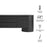 Duval 71 Inch Oval TV Cabinet in Black