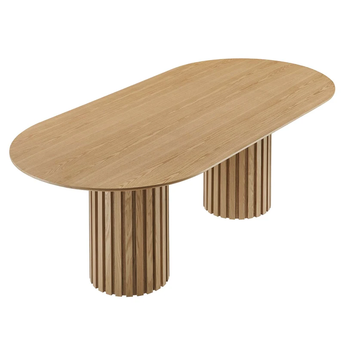 Senja 95" Oval Dining Table in Oak