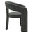 Oslo Barrel Fabric Upholstered Dining Accent Chair in Anthracite