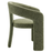 Oslo Barrel Fabric Upholstered Dining Accent Chair in Leaf