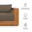 Tahoe Outdoor Patio Acacia Wood Chair in Natural Cocoa