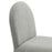 Junia Boucle Upholstered Arch Armless Dining Chair in Dove Gray