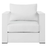 Tahoe Outdoor Patio Powder-Coated Aluminum Armchair in White White