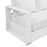 Tahoe Outdoor Patio Powder-Coated Aluminum Sofa in White White