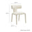 Stellan Curved Back Boucle Upholstered Dining Chair in Cream Set of Two