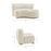 Rialta 2 Piece Curved Performance Velvet Sectional Sofa in Alabaster