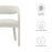 Pinnacle Boucle Upholstered Dining Chair Set of 2 in Ivory