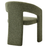 Oslo Barrel Fabric Upholstered Dining Accent Chair in Leaf