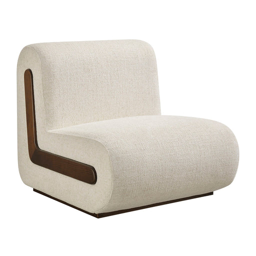 Denby Linen Blend Accent Chair in Ivory
